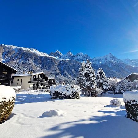 Chamonix Appartement Vue Mont Blanc Avec Jardin ภายนอก รูปภาพ