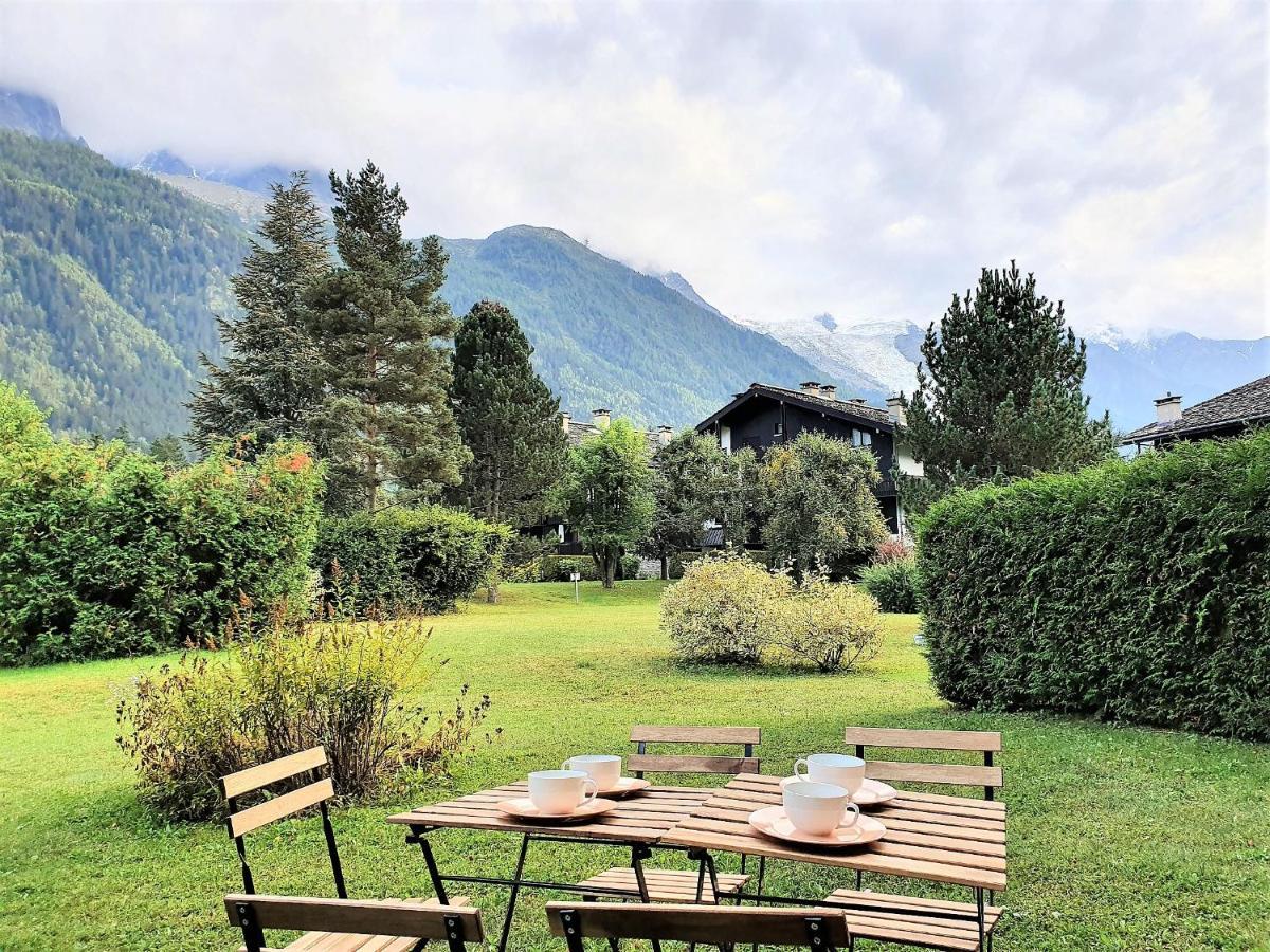 Chamonix Appartement Vue Mont Blanc Avec Jardin ภายนอก รูปภาพ